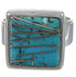 Substantial Turquoise Inlay Sterling Silver Ring Size 7-3/4 WX40621